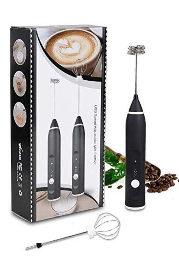 Rechargeable Milk Frother, Coffee Frother Yogurt mixer Egg beater Handheld Foam Maker Rechargeable