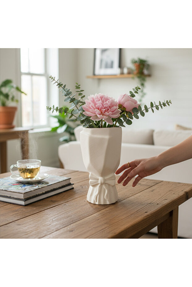 مزهرية على شكل فيونكة - 1