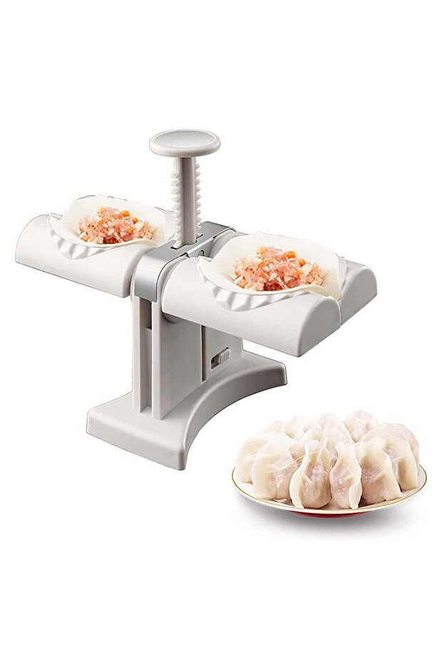 Dumpling Maker,Household Double Head Automatic Maker Mould,Ravioli Press Mold,Make Dumplings Empana