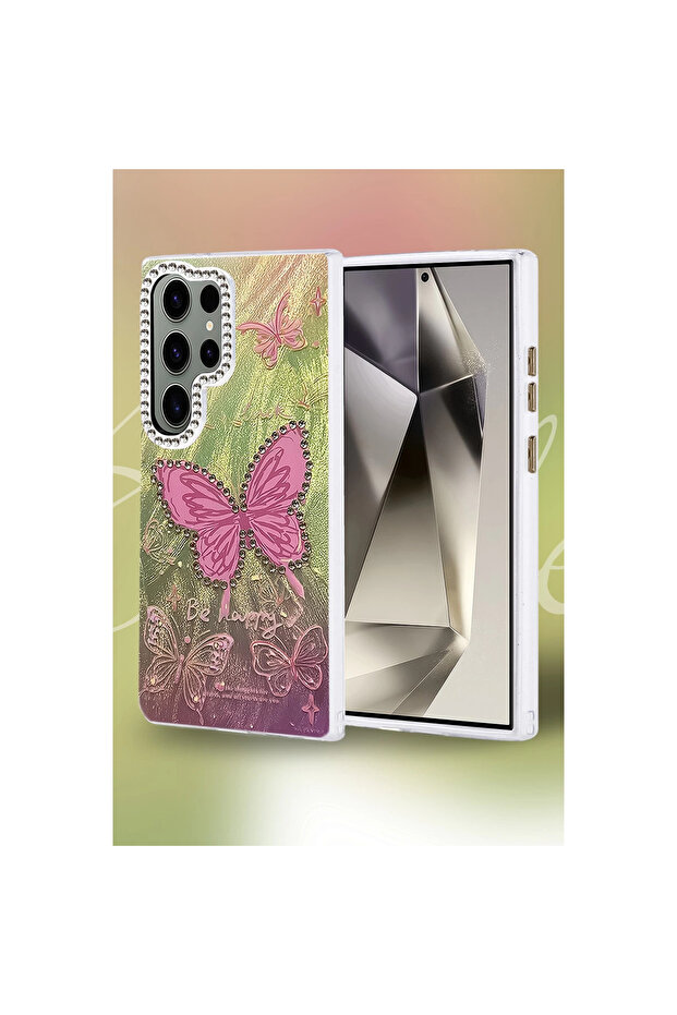 غطاء حماية لهاتف جالاكسي إس 24 بنمط مرآة شفرية - نمط 1 - 2