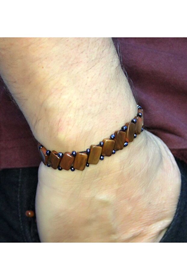 Natural Kuka Tree Men's Elevating Adjustable Bracelet Eub117 - 2