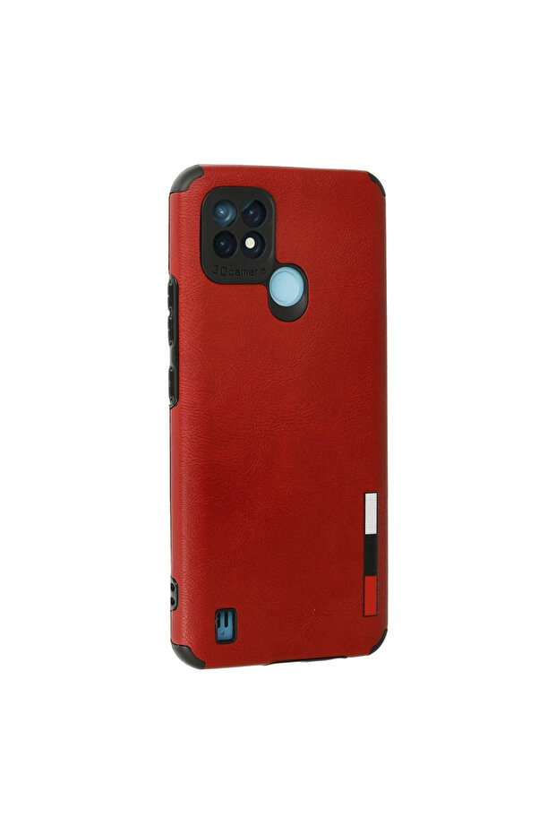 حافظة C21 بحلقة جلدية من السيليكون - أحمر - 3