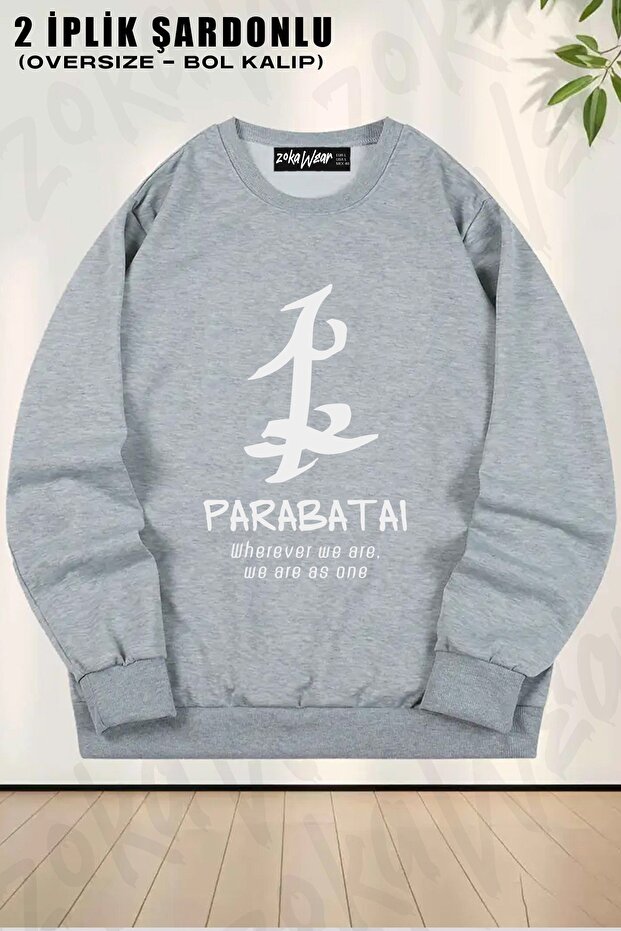 Unisex Shadowhunters Rune Parabatai Printed Oversized Crew Neck Sweatshirt