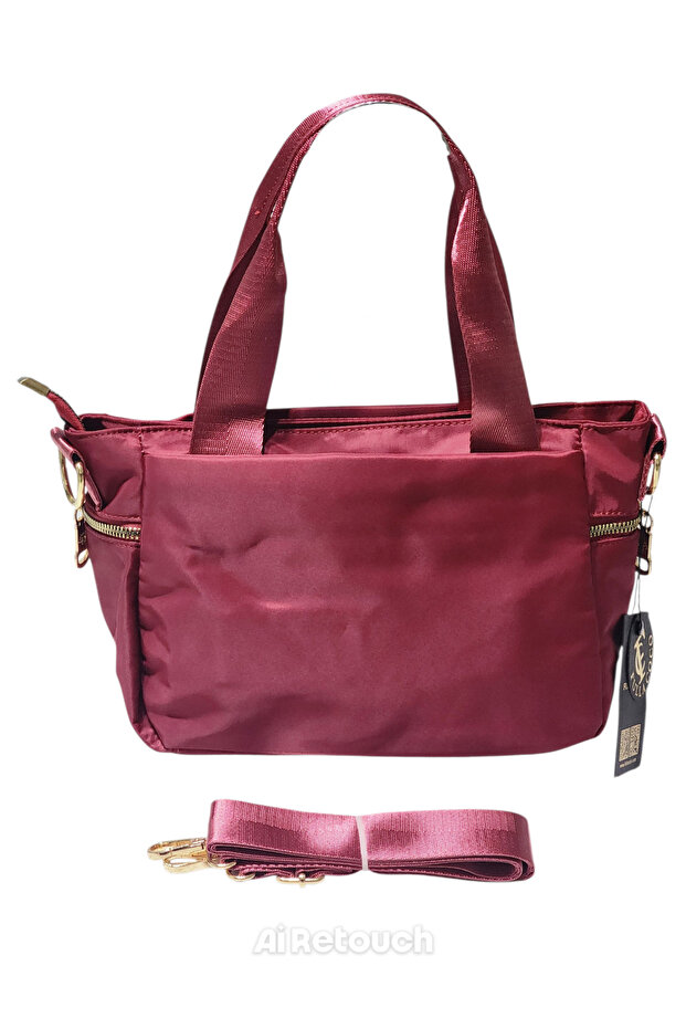 ''Small Size'' Imperteks Fabric (Multiple Compartments) Suitable for Daily Use Hand-And-Shoulder Bag - 3