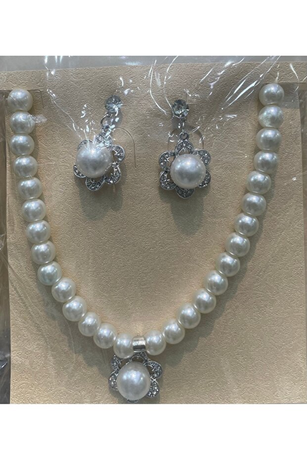 İnci Kolye Set - 2