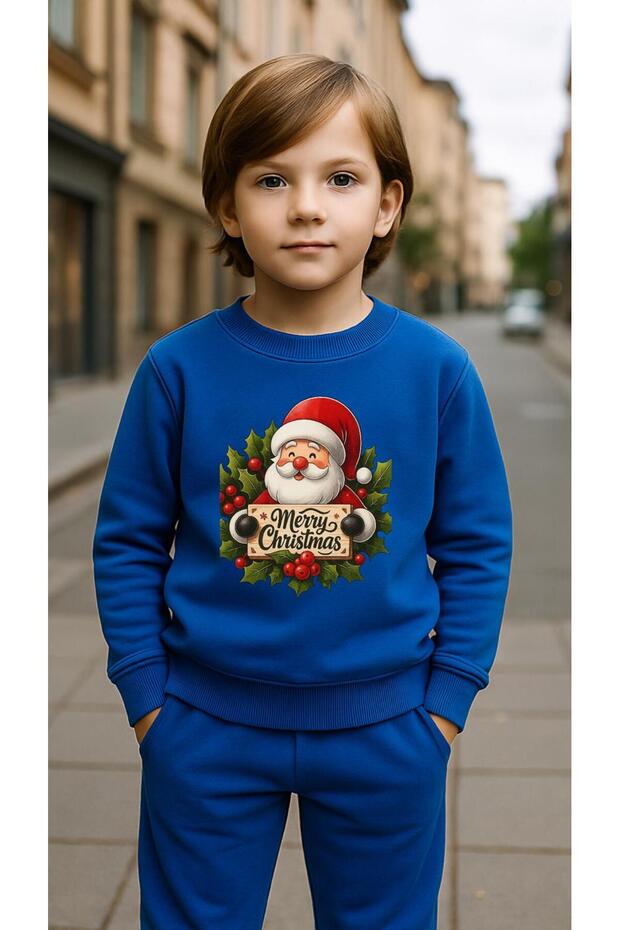 Children's Suit Sweatshirt Mery Noal Printed Girls Boys Crew Neck3 4-5-6-7-8-9-10-11-12Years