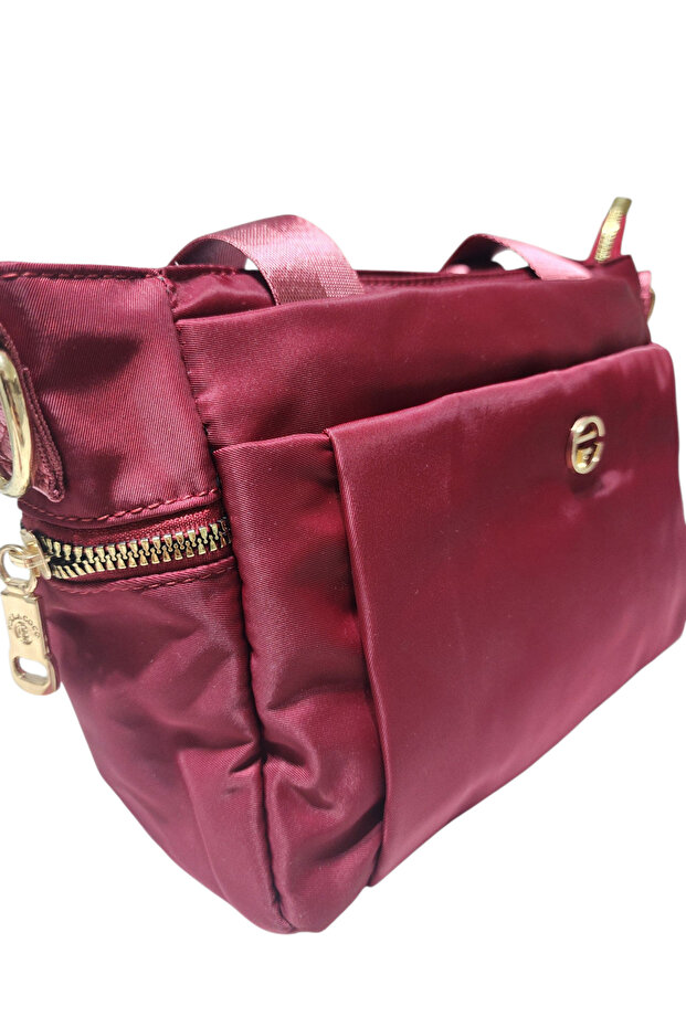 ''Small Size'' Imperteks Fabric (Multiple Compartments) Suitable for Daily Use Hand-And-Shoulder Bag - 4