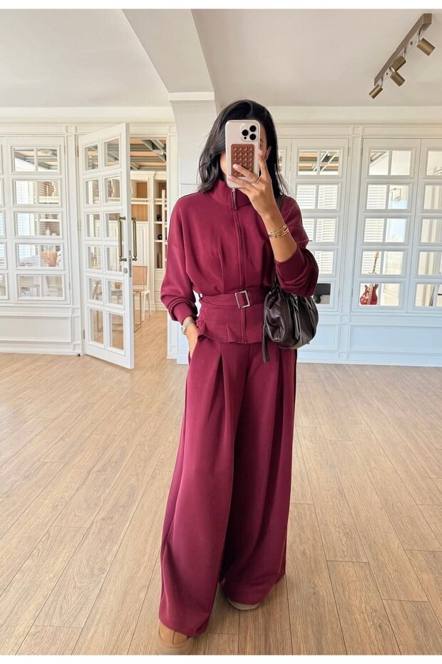 The Structured Burgundy Elegance Set