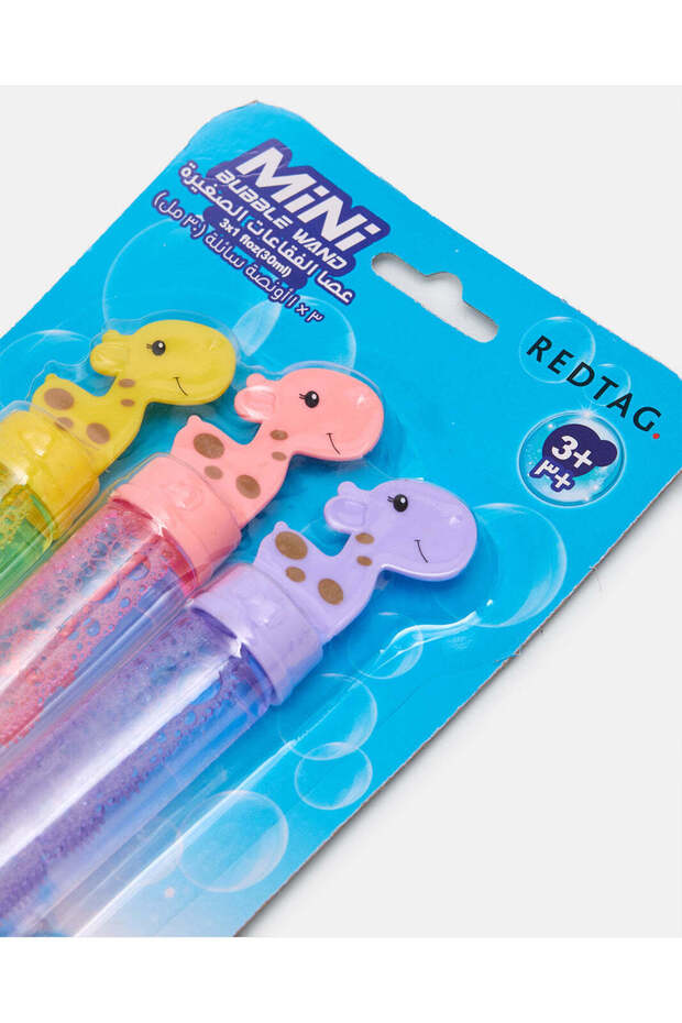 مجموعة متنوعة من 3 قطع من عصا الفقاعات الصغيرة على شكل زرافة (30 مل) - 2