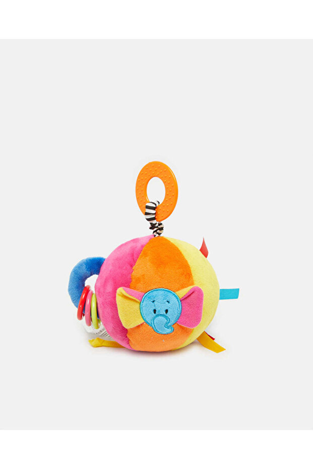 Multicolour Elephant Ball With Rattle Teether