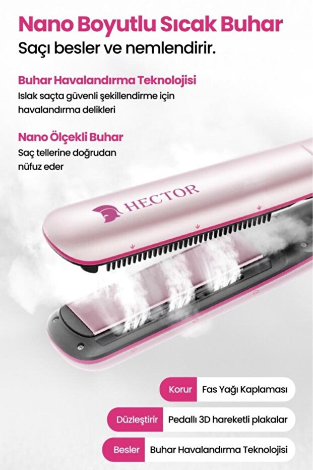 Hd205B 150 W Steam Display Hair Straightener