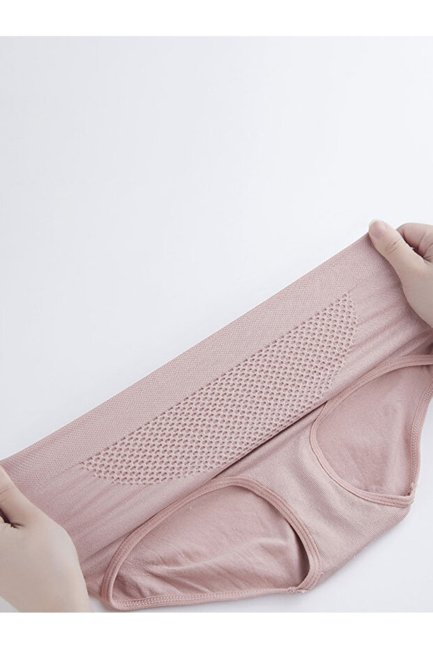 Female Basic style Solid color Slim Panties - 3