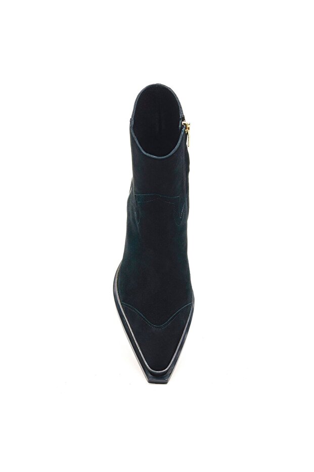 MARLY SİYAH SÜET Kadın TOPUKLU BOT - 4