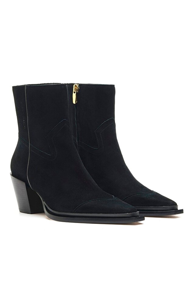 MARLY SİYAH SÜET Kadın TOPUKLU BOT - 3