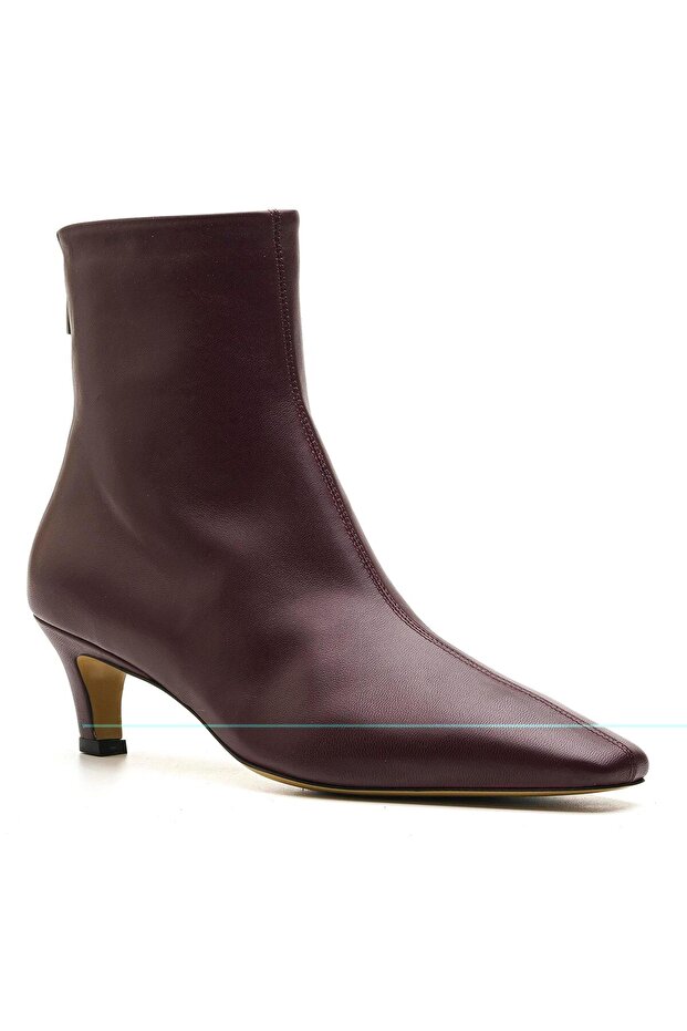 FRACY BORDO HAKİKİ DERİ Kadın TOPUKLU BOT - 2