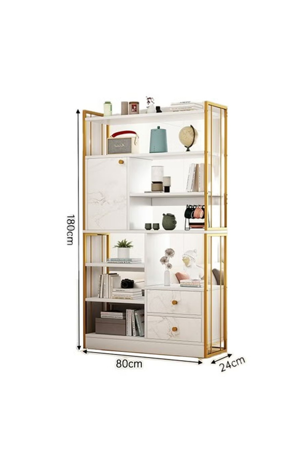 Multi-Layer Floor-Standing Bookshelf and Storage Rack - 3