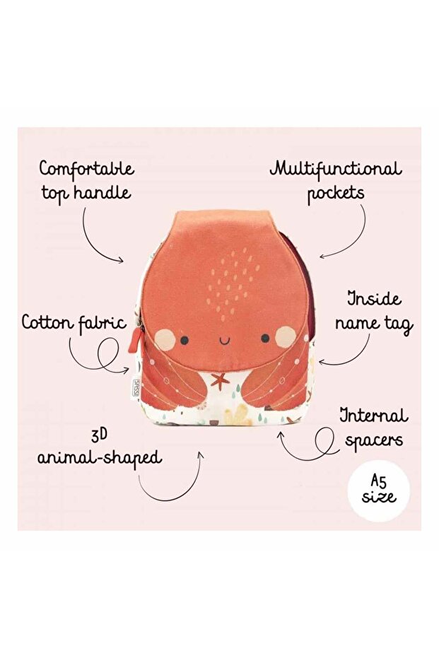 حقيبة ظهر بحجم A5 - أخطبوط عملي - 6