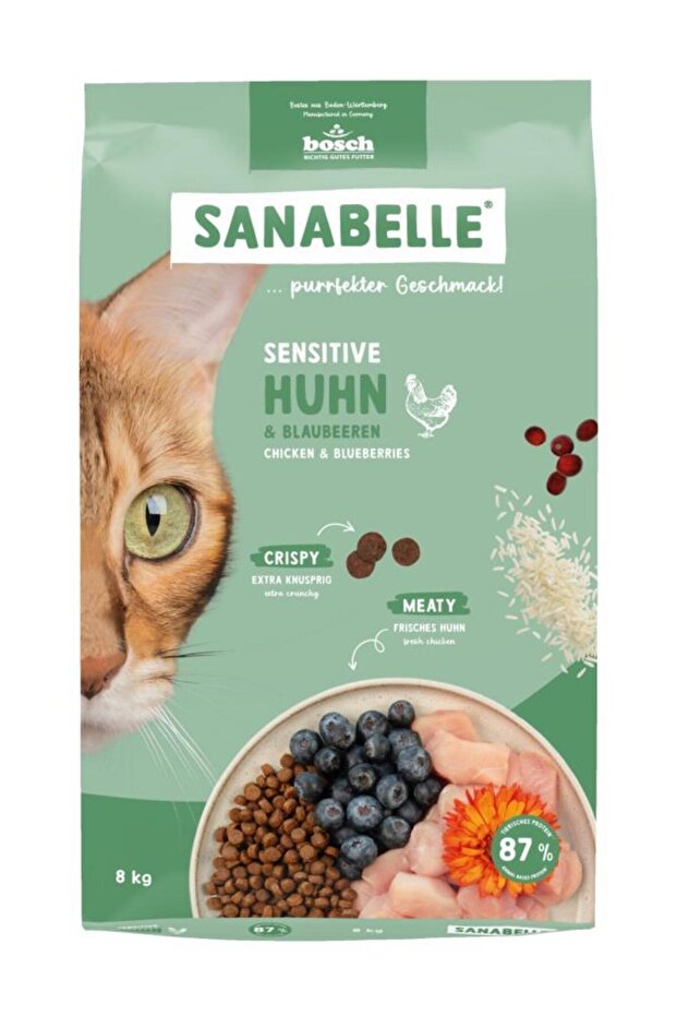 Sensitive With Fresh Poultry Hassas Tüylü Kedi Maması 8 Kg - 1