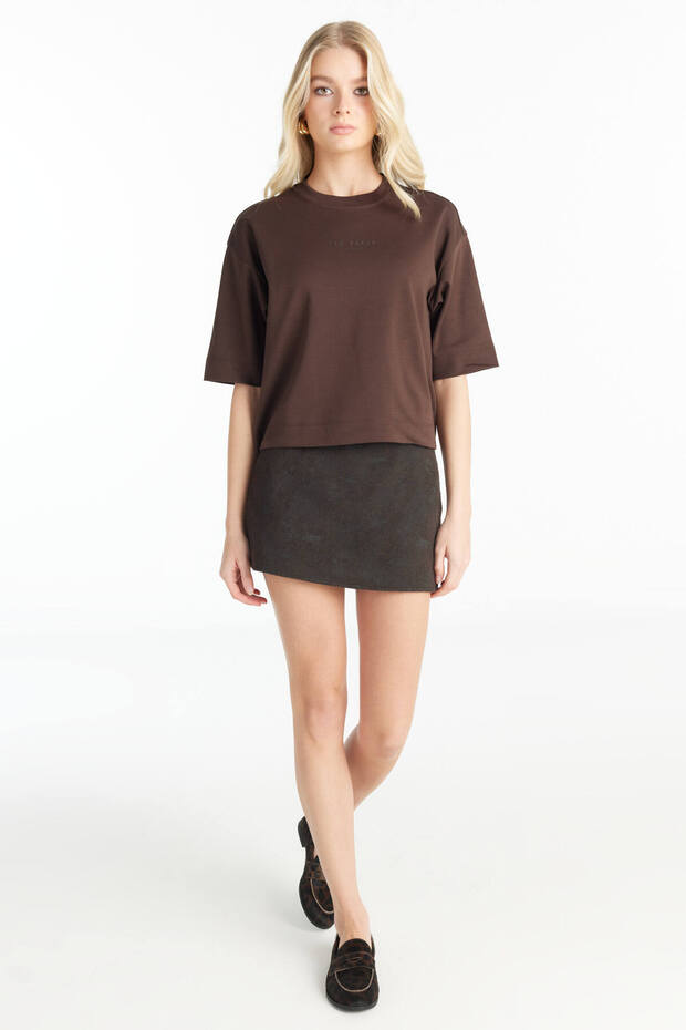 ACI KAHVERENGİ KUTU FORM TSHİRT - 2