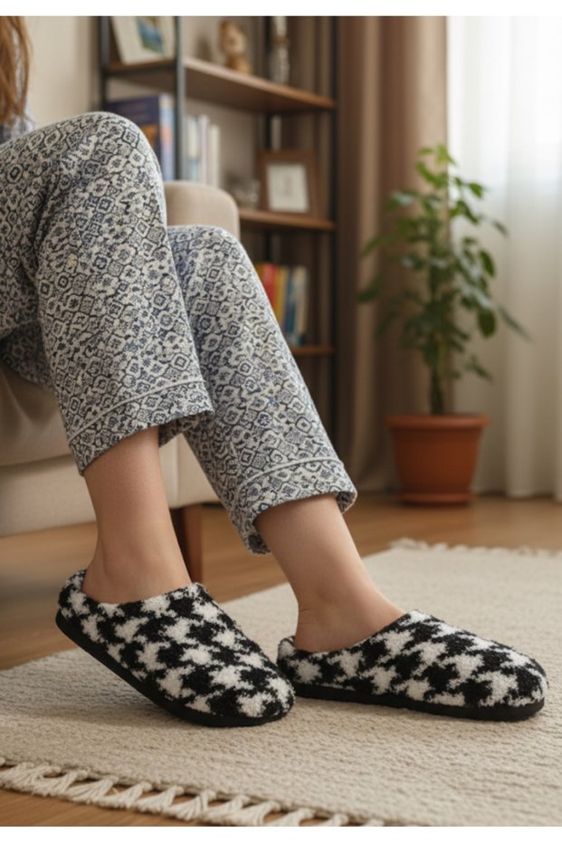 Towel Plush Women's Winter Home and Guest Slippers. Winter Women's Home Slippers.