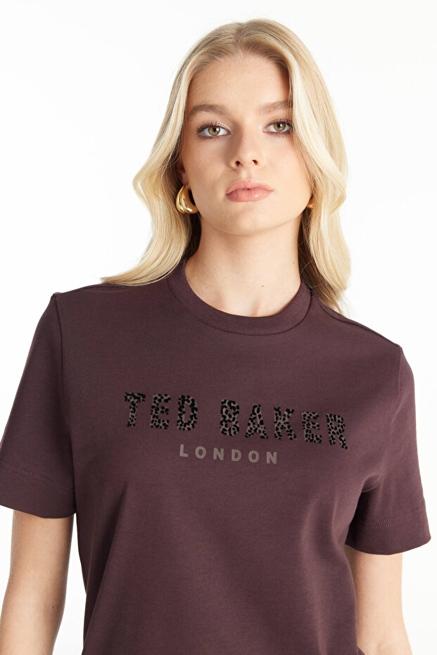 BORDO LOGOLU TSHİRT - 5