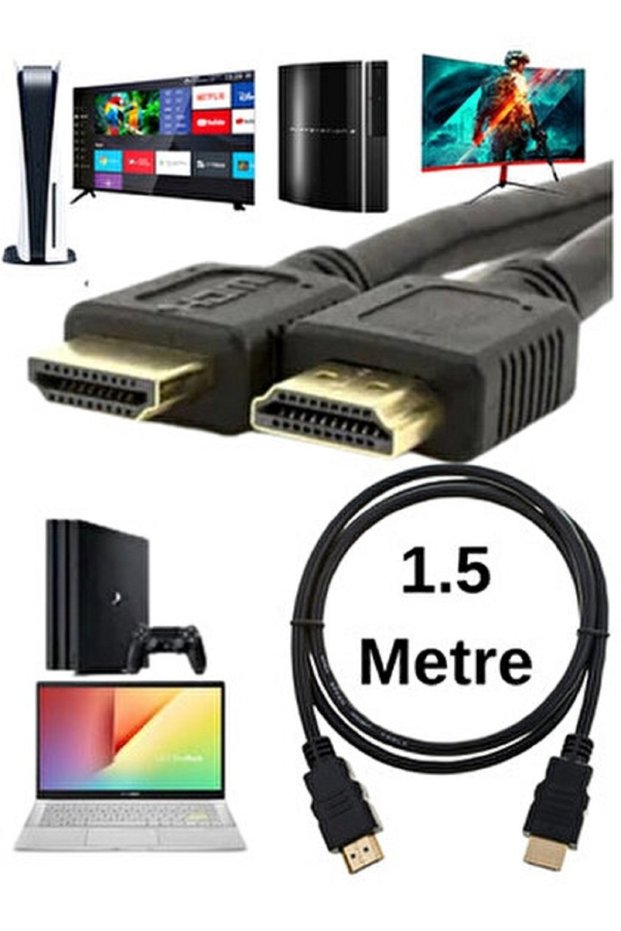 1.5 Meter HDMI V1.4 Cable 4K 3D Full Hd - Compatible with Tv, Monitor, Ps, Xbox, Laptop