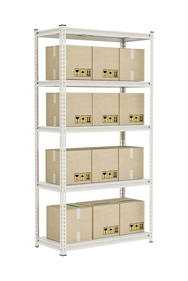 5 Tier Laminated Heavy Duty Garage Storage Adjustable Metal Shelving Unit