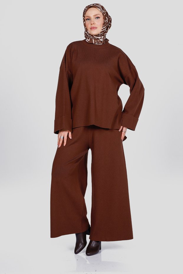 44146 - Stylish Comfortable Knitwear Pants Cardigan Women's Set