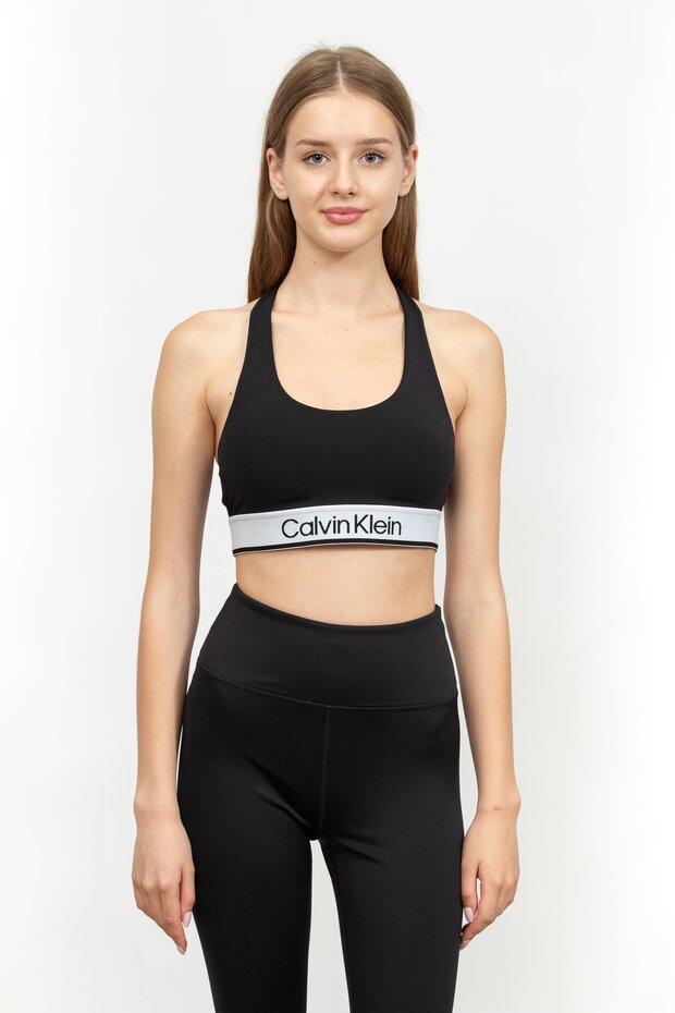 Women's Brand Logo Elastic Waistband Black1 Sports Bra 00Gws4K170 Uae