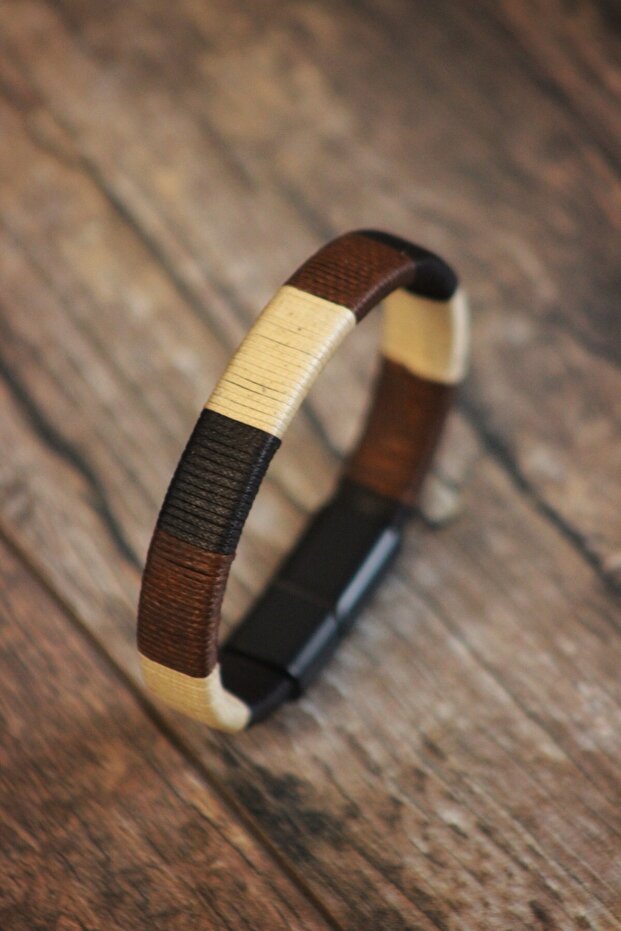 Waxed Thread Wrap Bracelet - 3