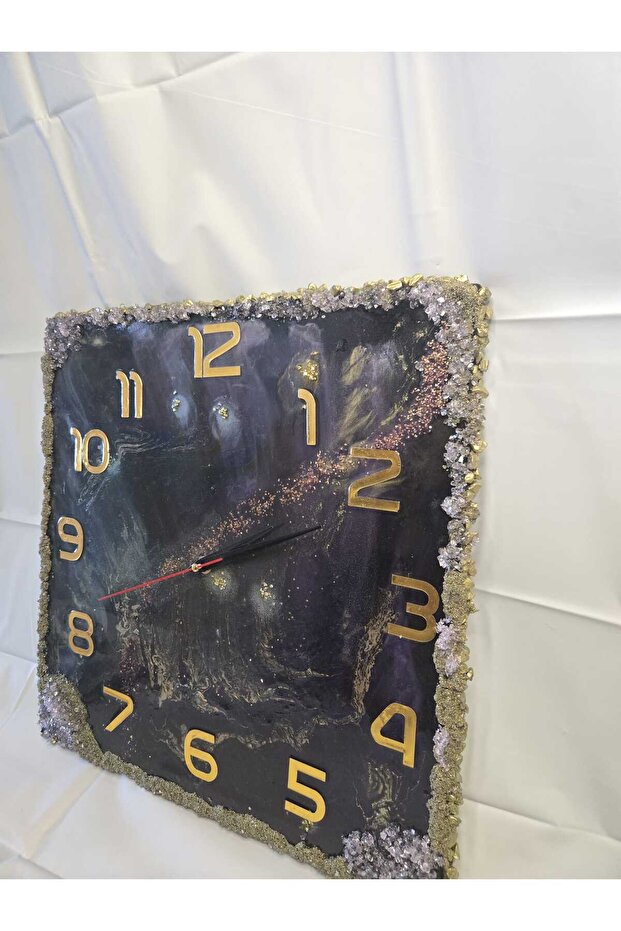 Epoxy resin wall clock ''Stardust'' - 2