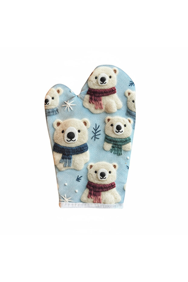 Oven Mitts with a New Year Theme, Christmas Theme