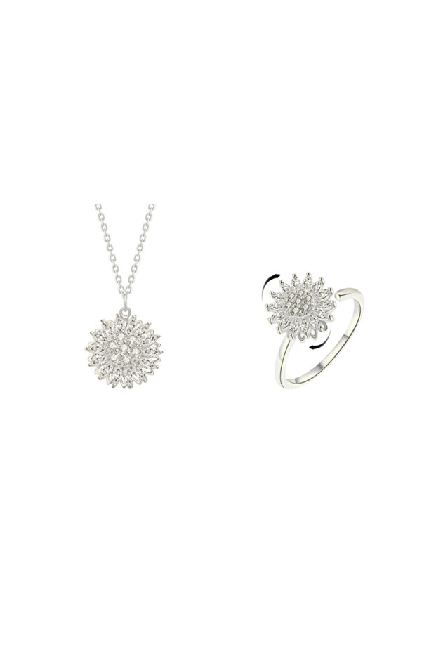 Silver Mini Set (Necklace, Ring) - 1