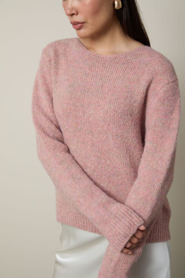 Yün Karışımlı Bisiklet Yaka Basic Kazak - 2