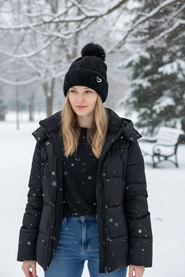 Kadın Peluş Bere - 2