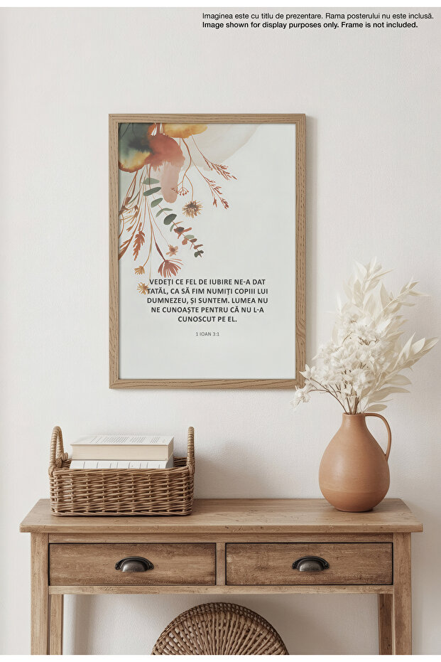 Religious Canvas Poster in Romanian Language – Unframed Digital Print on Canvas - The World Doesn't Know Us - 5