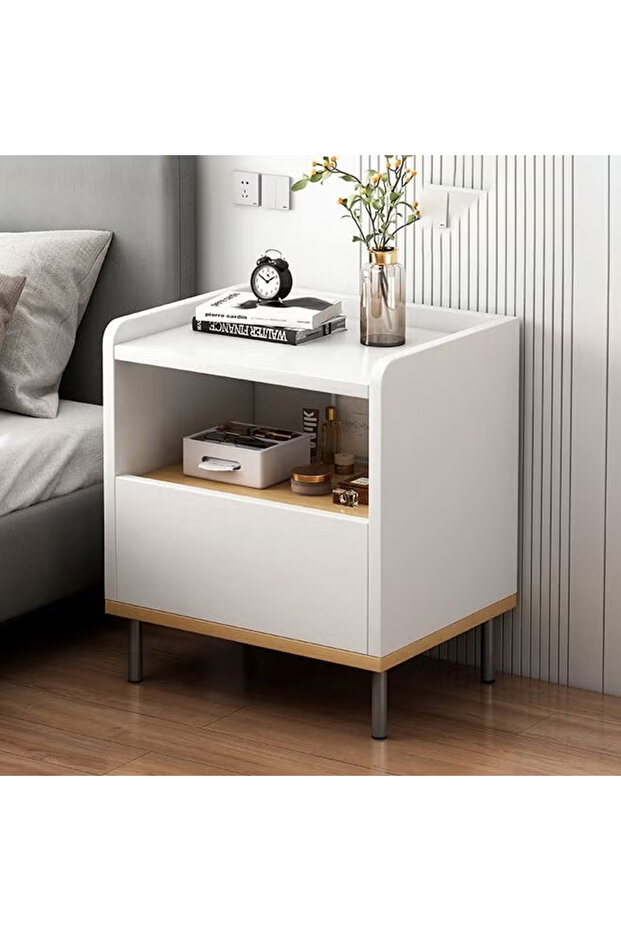 Nightstand Bedside Table And Storage - 4