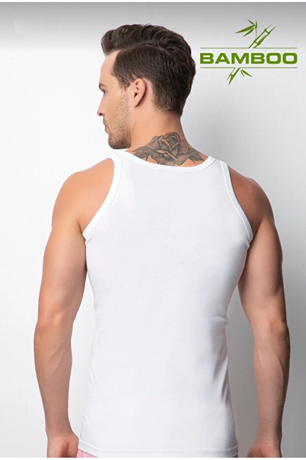 Beyaz Bambu atlet - 2