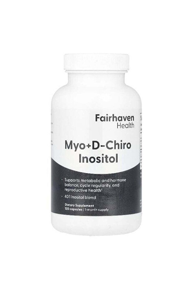 , Myo + D-Chiro Inositol, 120 Capsules