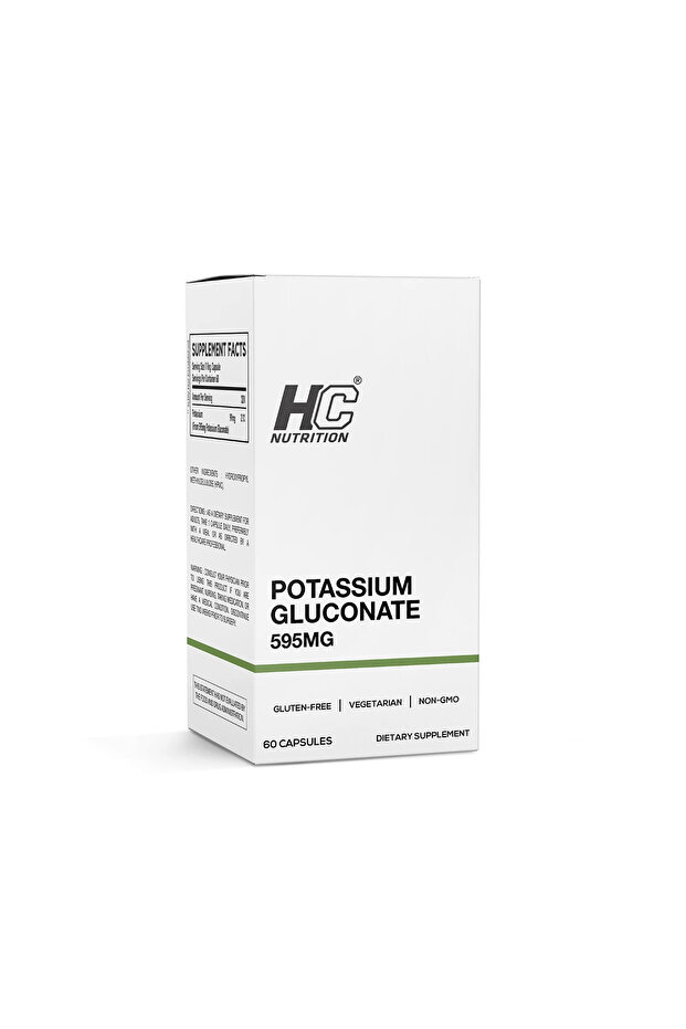 Potassium Gluconate 595mg 60 Capsules