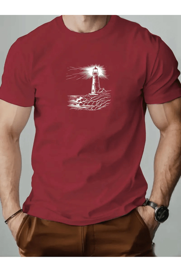 Lighthouse Printed T-Shirt - 1