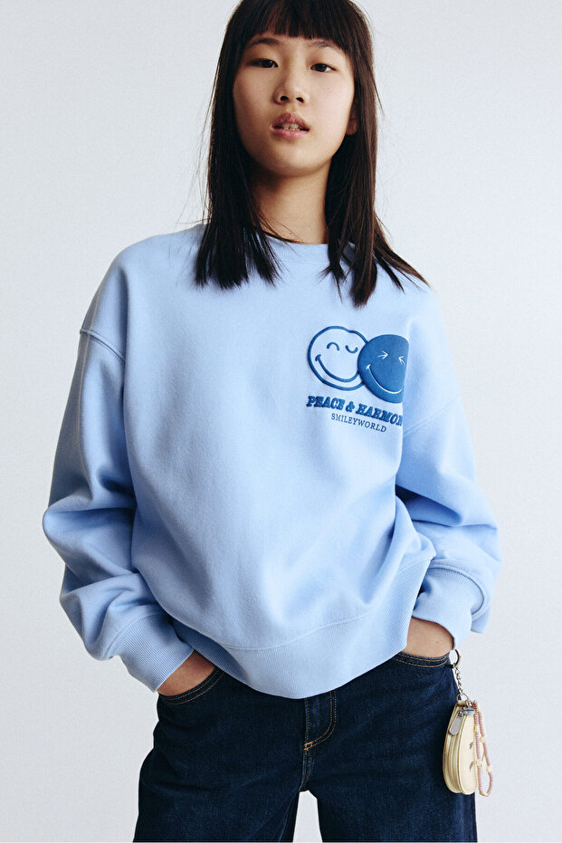 Baskı Motifli Sweatshirt - 1