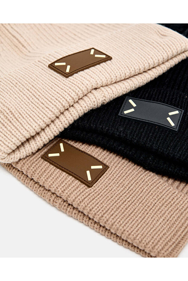 مجموعة قبعات محبوكة متنوعة للرجال (3 قطع) - 2