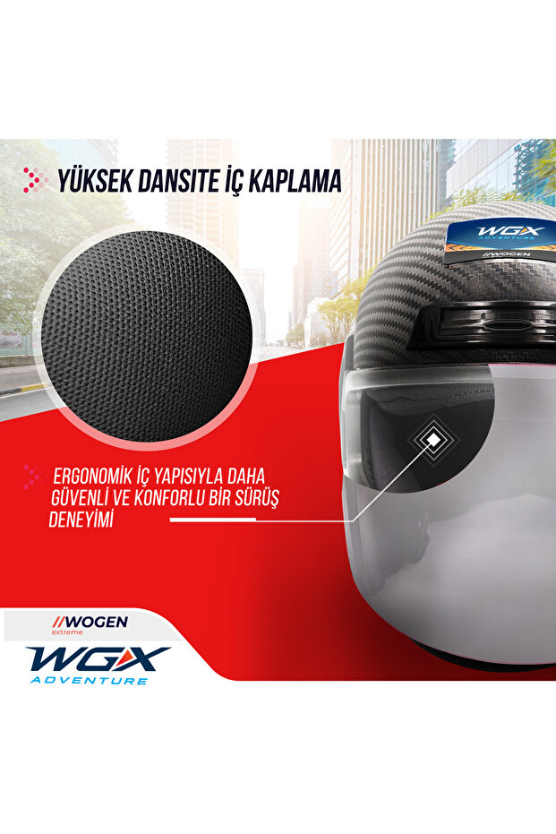 KARBON YARIM KASK SİYAH (M) - 5