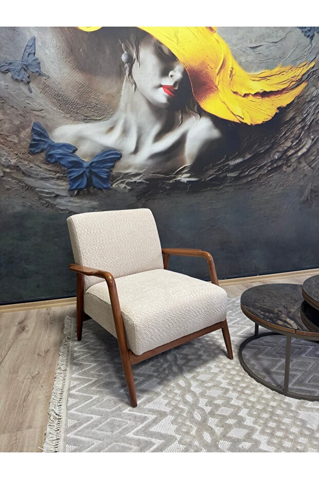 Bella ahşap berjer - 2