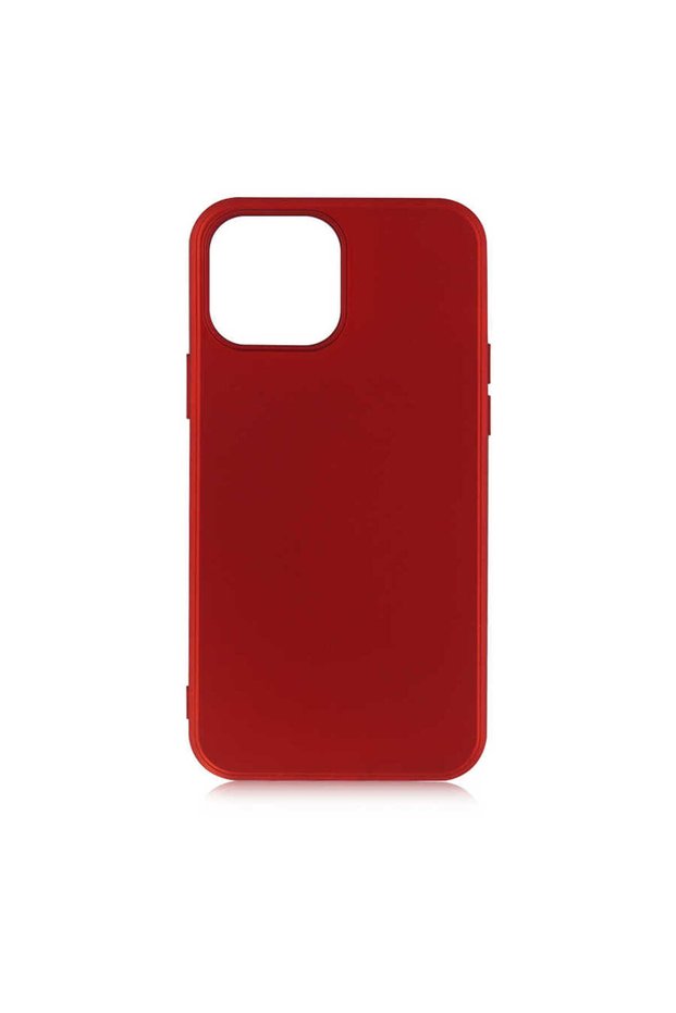 iPhone 13 Pro Max Compatible Senk Premier Silicone Case-Red