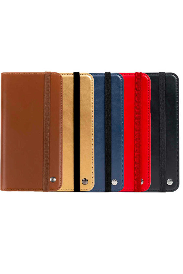 iPhone 12 Compatible Senk Multi Wallet Case-Red - 5