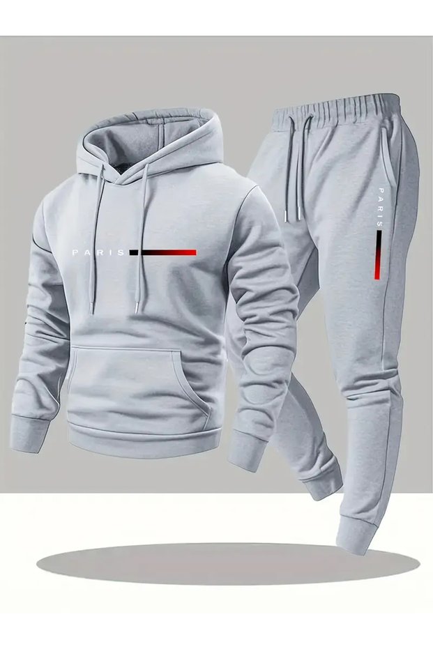 Unisex Oversized Paris Hoodie & Jogger Sweatpants Set