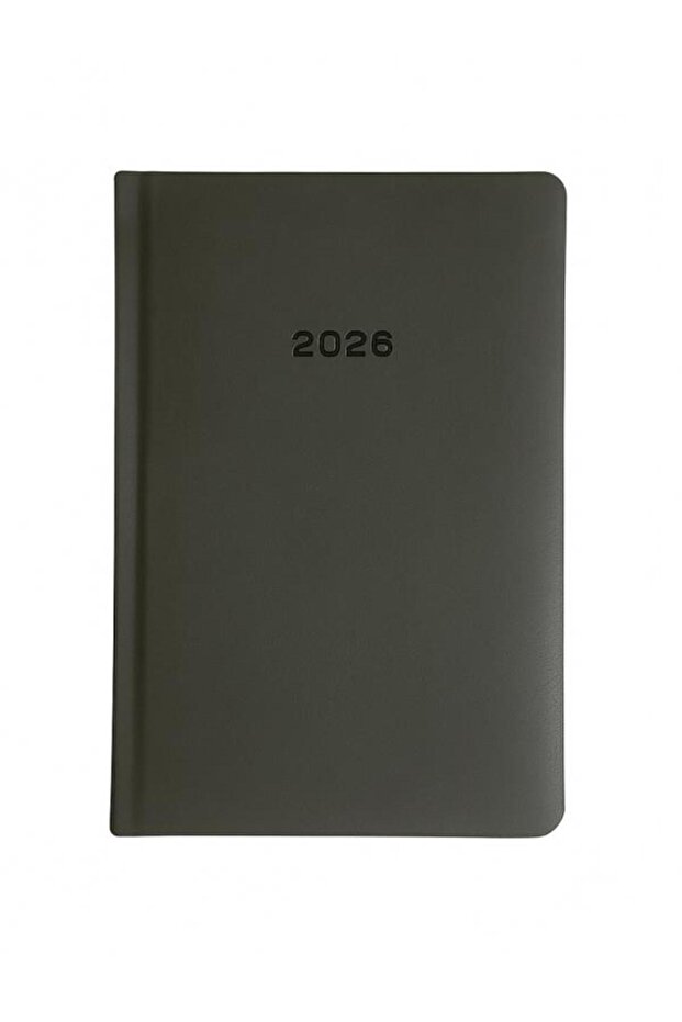 2026 - 14X20 Daily Thermo Leather Agenda - Gray