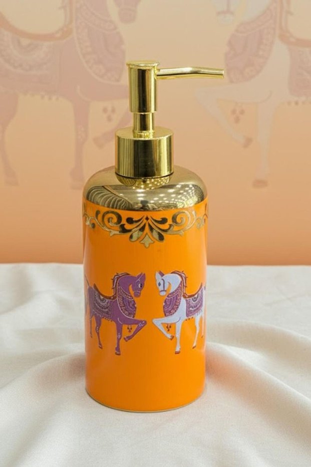 Premium Porcelain Horse Liquid Soap Dispenser, 47081
